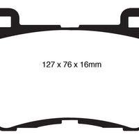 EBC 08-13 Infiniti FX50 5.0 Yellowstuff Front Brake Pads - Brakes Rotors &