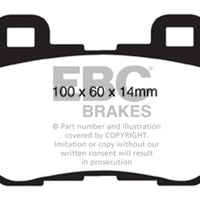 EBC 08-13 Infiniti FX50 5.0 Yellowstuff Rear Brake Pads - Brakes Rotors &