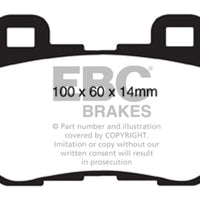 EBC 08-13 Infiniti FX50 5.0 Yellowstuff Rear Brake Pads - Brakes Rotors &