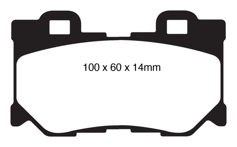 EBC 08-13 Infiniti FX50 5.0 Yellowstuff Rear Brake Pads - Brakes Rotors &