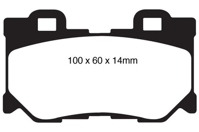 EBC 08-13 Infiniti FX50 5.0 Yellowstuff Rear Brake Pads - Brakes Rotors &