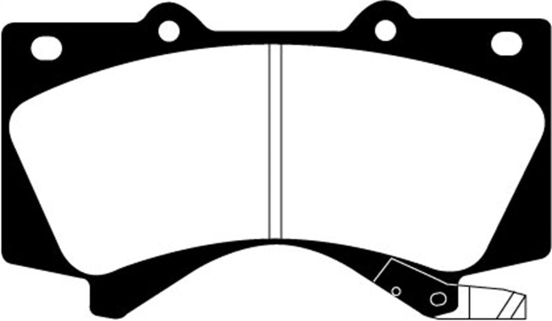 EBC 08 + Lexus LX570 5.7 Yellowstuff Front Brake Pads - Brakes Rotors &