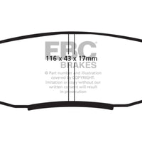 EBC 08 + Lexus LX570 5.7 Yellowstuff Rear Brake Pads - Brakes Rotors &