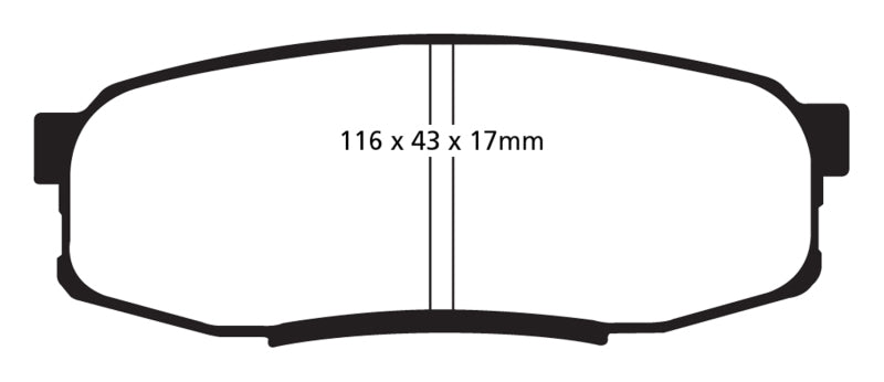 EBC 08 + Lexus LX570 5.7 Yellowstuff Rear Brake Pads - Brakes Rotors &