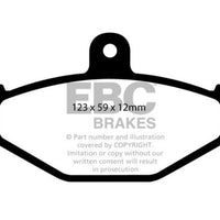EBC 08 + Lotus 2-Eleven 1.8 Supercharged Redstuff Rear Brake Pads - Brakes Rotors &