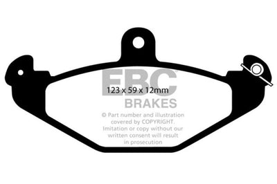 EBC 08 + Lotus 2-Eleven 1.8 Supercharged Redstuff Rear Brake Pads - Brakes Rotors &