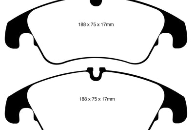EBC 09-11 Audi A4 2.0 Turbo Yellowstuff Front Brake Pads - Brakes Rotors &