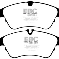 EBC 09-11 Audi A4 2.0 Turbo Yellowstuff Front Brake Pads - Brakes Rotors &