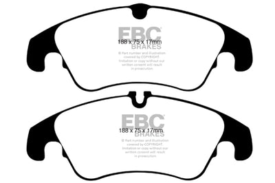 EBC 09-11 Audi A4 2.0 Turbo Yellowstuff Front Brake Pads - Brakes Rotors &