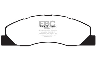 EBC 09-11 Dodge Ram 2500 Pick-up 5.7 2WD/4WD Greenstuff Front Brake Pads - Brakes Rotors &