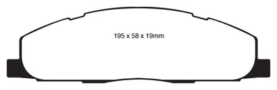 EBC 09-11 Dodge Ram 2500 Pick-up 5.7 2WD/4WD Greenstuff Rear Brake Pads - Brakes Rotors &