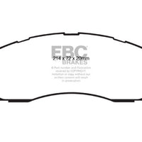 EBC 09-11 Dodge Ram 2500 Pick-up 5.7 2WD/4WD Yellowstuff Front Brake Pads - Brakes Rotors &
