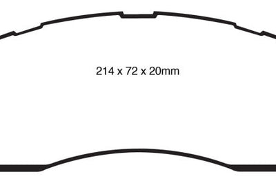 EBC 09-11 Dodge Ram 2500 Pick-up 5.7 2WD/4WD Yellowstuff Front Brake Pads - Brakes Rotors &
