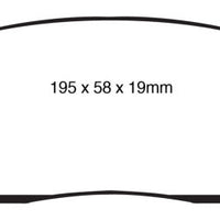 EBC 09-11 Dodge Ram 2500 Pick-up 5.7 2WD/4WD Yellowstuff Rear Brake Pads - Brakes Rotors &
