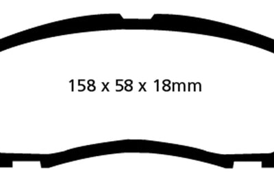 EBC 09-14 Acura TL 3.5 Yellowstuff Front Brake Pads - Brakes Rotors &