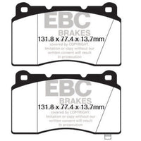 EBC 09 + Hyundai Genesis Coupe 2.0 Turbo (Brembo) Redstuff Front Brake Pads - Brakes Rotors &