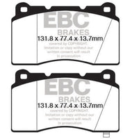 EBC 09 + Hyundai Genesis Coupe 2.0 Turbo (Brembo) Yellowstuff Front Brake Pads - Brakes Rotors &