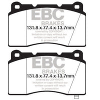 EBC 09 + Hyundai Genesis Coupe 2.0 Turbo (Brembo) Yellowstuff Front Brake Pads - Brakes Rotors &