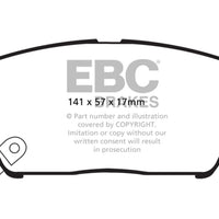 EBC 09 + Hyundai Genesis Coupe 2.0 Turbo Yellowstuff Front Brake Pads - Brakes Rotors &