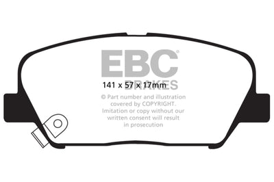 EBC 09 + Hyundai Genesis Coupe 2.0 Turbo Yellowstuff Front Brake Pads - Brakes Rotors &