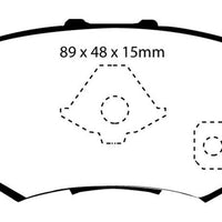 EBC 10-12 Acura RDX 2.3 Turbo Yellowstuff Rear Brake Pads - Brakes Rotors &