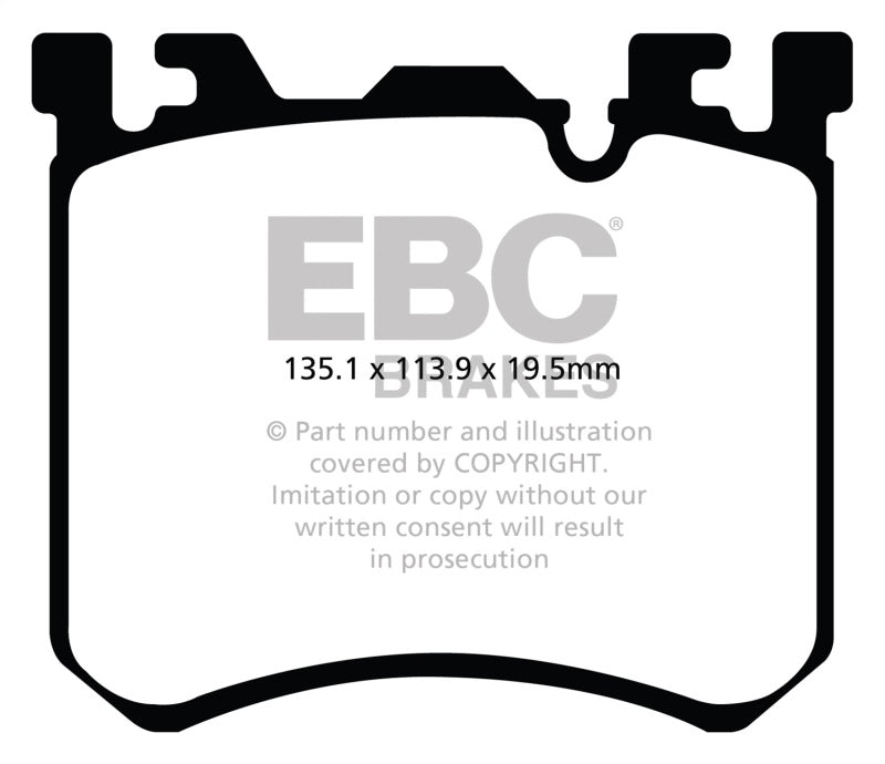 EBC 10-13 BMW X5M 4.4 Twin Turbo Redstuff Front Brake Pads - Brakes Rotors &