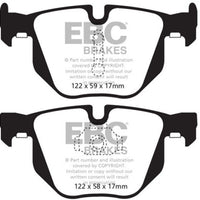 EBC 10-14 BMW X5 3.0 Turbo (35) Yellowstuff Rear Brake Pads - Brakes Rotors &