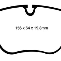 EBC 10-14 BMW X5 4.4 Twin Turbo (50) Yellowstuff Front Brake Pads - Brakes Rotors &