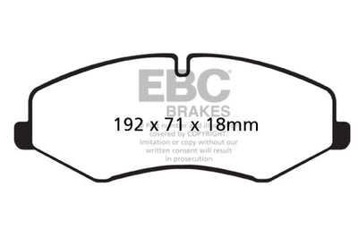 EBC 10-14 Land Rover LR4 5 Greenstuff Front Brake Pads - Brakes Rotors &
