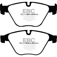 EBC 10 + BMW 535i 3.0 Turbo (F10) Yellowstuff Front Brake Pads - Brakes Rotors &