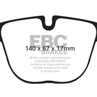 EBC 10 + BMW X5M 4.4 Twin Turbo Yellowstuff Rear Brake Pads - Brakes Rotors &