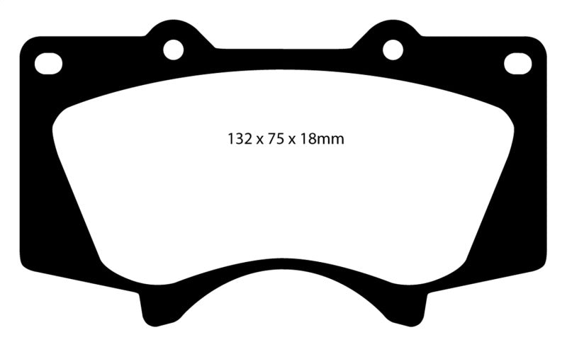 EBC 10 + Lexus GX460 4.6 Greenstuff Front Brake Pads - Brakes Rotors &