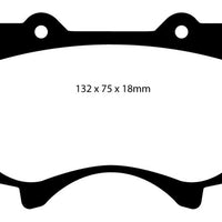 EBC 10 + Lexus GX460 4.6 Greenstuff Front Brake Pads - Brakes Rotors &