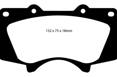 EBC 10 + Lexus GX460 4.6 Greenstuff Front Brake Pads - Brakes Rotors &