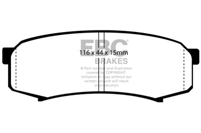 EBC 10 + Lexus GX460 4.6 Greenstuff Rear Brake Pads - Brakes Rotors &