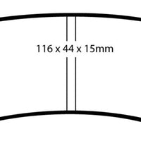 EBC 10 + Lexus GX460 4.6 Yellowstuff Rear Brake Pads - Brakes Rotors &