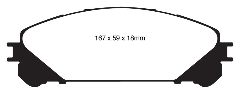 EBC 10 + Lexus RX350 3.5 (Japan) Greenstuff Front Brake Pads - Brakes Rotors &
