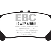 EBC 10 + Lexus RX350 3.5 (Japan) Greenstuff Rear Brake Pads - Brakes Rotors &
