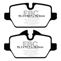 EBC 10 + Mini Countryman 1.6 Cooper Redstuff Rear Brake Pads - Brakes Rotors &