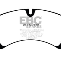 EBC 10 + Porsche Cayenne 3.0 Supercharged Hybrid Yellowstuff Front Brake Pads - Brakes Rotors &