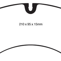 EBC 10 + Porsche Cayenne 3.0 Supercharged Hybrid Yellowstuff Front Brake Pads - Brakes Rotors &