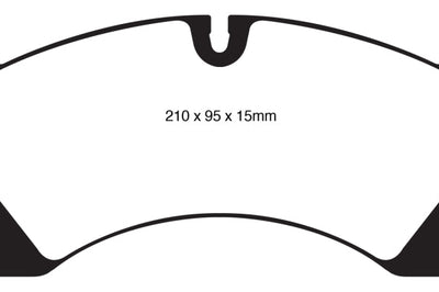 EBC 10 + Porsche Cayenne 3.0 Supercharged Hybrid Yellowstuff Front Brake Pads - Brakes Rotors &