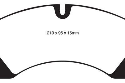 EBC 10 + Porsche Cayenne 3.0 Supercharged Hybrid Yellowstuff Front Brake Pads - Brakes Rotors &