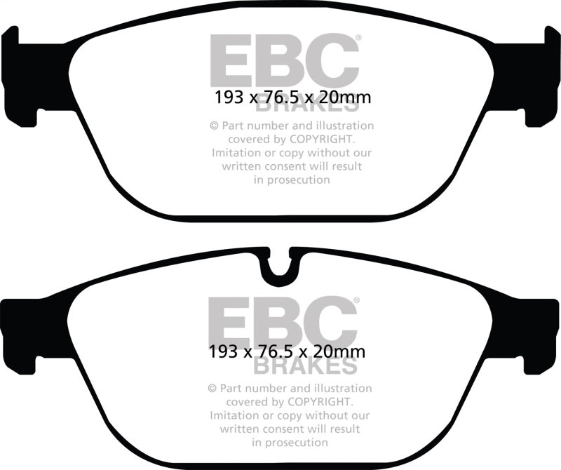 EBC 11-12 Audi A8 Quattro 3.0 Supercharged Redstuff Front Brake Pads - Brakes Rotors &