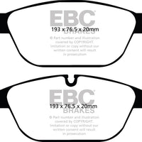 EBC 11-12 Audi A8 Quattro 3.0 Supercharged Redstuff Front Brake Pads - Brakes Rotors &