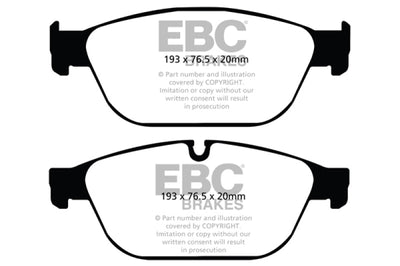 EBC 11-12 Audi A8 Quattro 3.0 Supercharged Redstuff Front Brake Pads - Brakes Rotors &