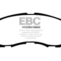 EBC 11-14 Chrysler 200 2.4 Yellowstuff Front Brake Pads - Brakes Rotors &