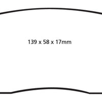 EBC 11-14 Ford Edge 2.0 Turbo Yellowstuff Front Brake Pads - Brakes Rotors &