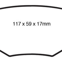 EBC 11-14 Ford Edge 2.0 Turbo Yellowstuff Rear Brake Pads - Brakes Rotors &