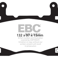 EBC 11-15 Chevrolet Camaro (5th Gen) 6.2 Yellowstuff Front Brake Pads - Brakes Rotors &